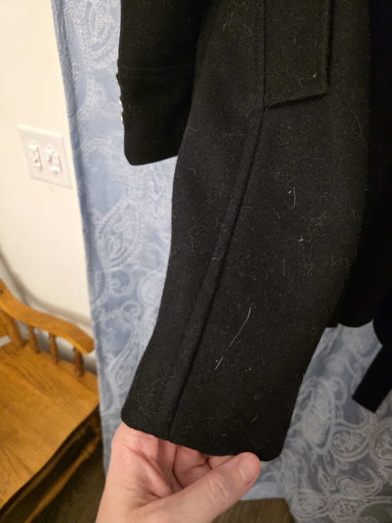 New York & Company Black Double-Breasted Trench Coat with Belt - Picture 12 of 12